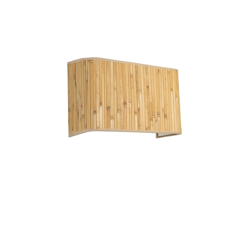 Bambu 07 Abajurlu Dikdörtgen Aplik Oak Zidna Lampa slika 3