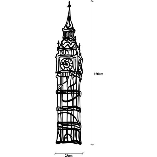 Wallity Metalna zidna dekoracija, Big Ben slika 7