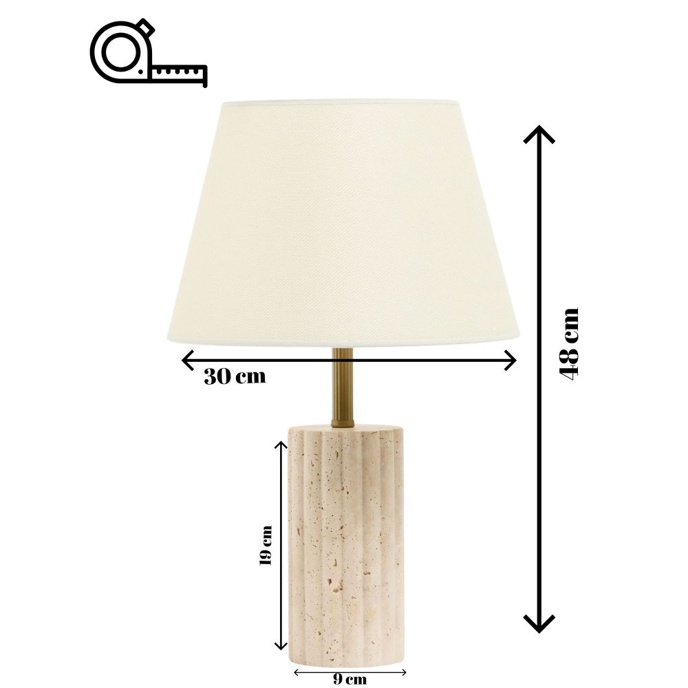 Stolna Lampa Astra - boje: krem slika 8