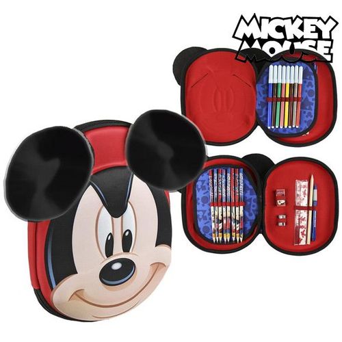 Trodijelna Pernica Mickey Mouse 58393 Rdeča slika 1