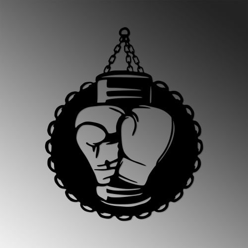 Wallity Metalna zidna dekoracija, Boxing - 437 slika 1