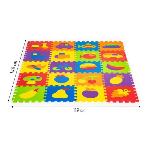 Eco Toys Edukativna podloga EVA FOAM 20 delova 148x119cm slika 6