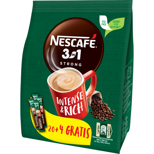 Nescafe 3u1 Strong Instant Kafa 20+4 vrećica 336g slika 1