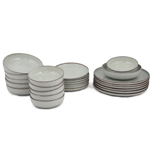 Hermia Concept Porculanski set tanjura 24 dijelni DINER GREEN, MOD24Y2730P03 slika 10