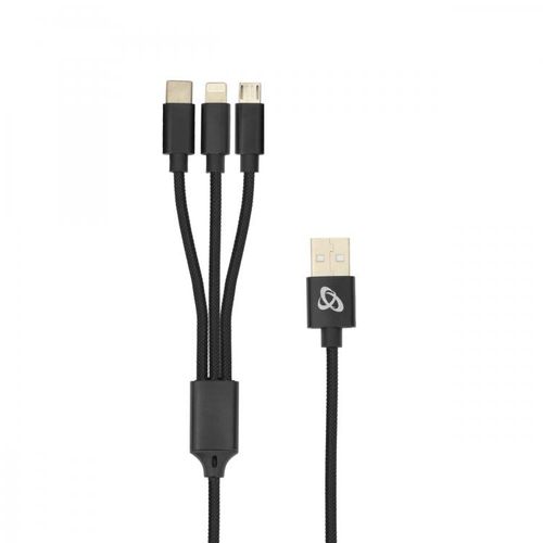 Kabel SBOX USB 2.0 -> 8-pin/Type-C/micro USB kabel za punjenje 2.4A 1M slika 1