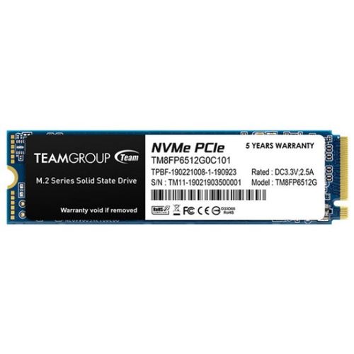 TeamGroup M.2 2280 512GB MP33 SSD PCIe Gen3 x4, NVM Express, 1700/1400MB/s TM8FP6512G0C101 slika 1