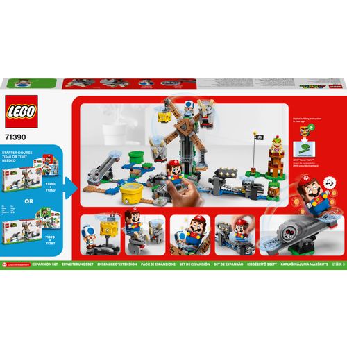 LEGO® SUPER MARIO™ 71390 prošireni komplet - Reznorjev kraj slika 4