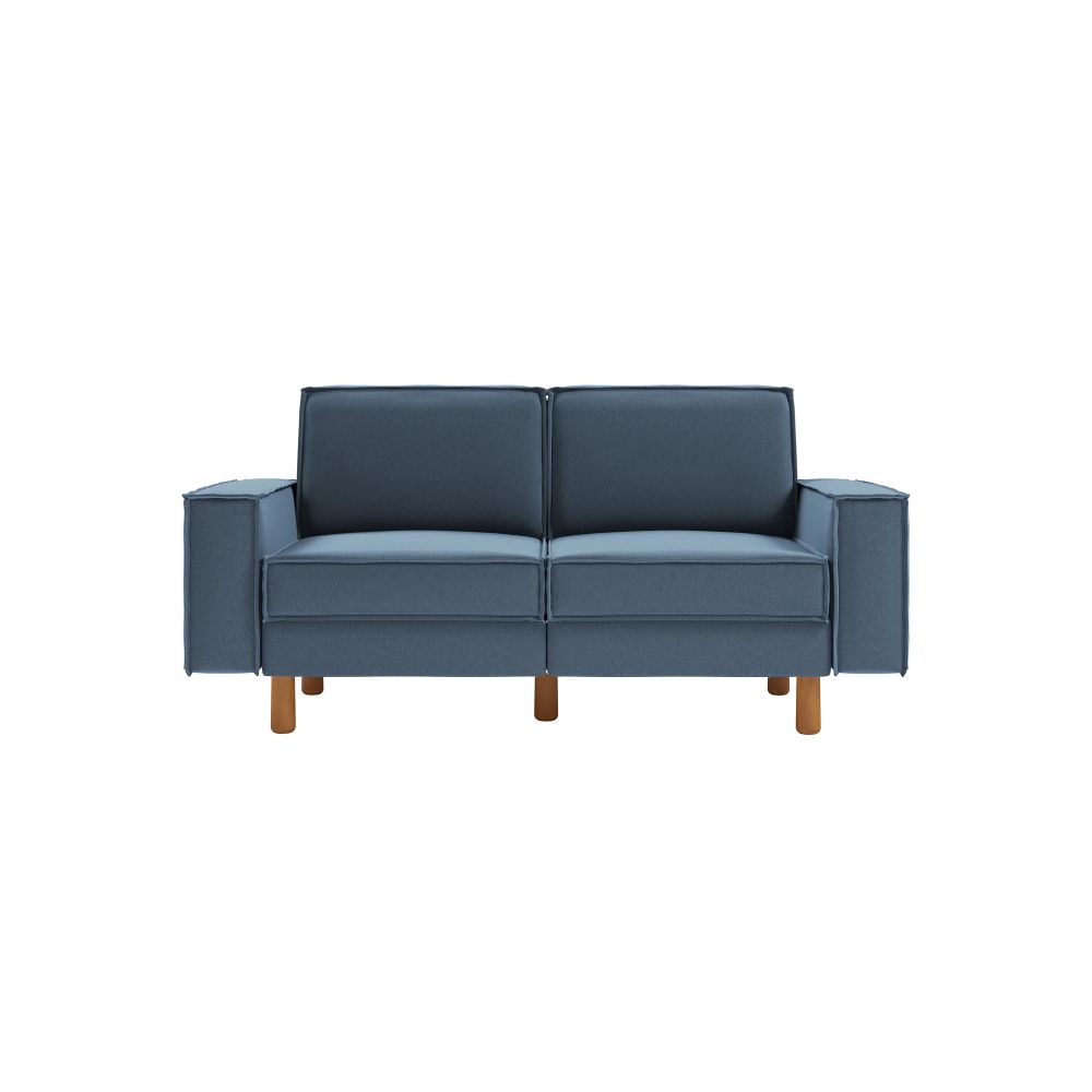 Dvosjed Sofa Sparrow 2 - boje: okeanska plava orah slika 2
