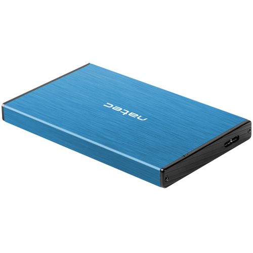 Natec NKZ-1280 RHINO GO, HDD/SSD External Enclosure 2.5",  SATA III, USB3.0, Aluminium, Blue slika 2