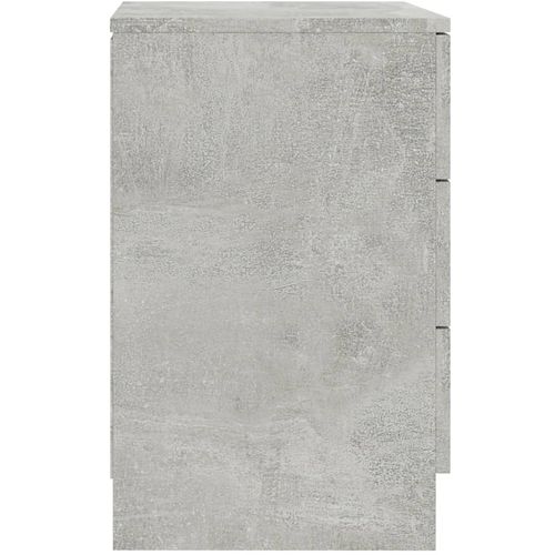 Noćni ormarići 2 kom siva boja betona 38x35x56 cm od iverice slika 12