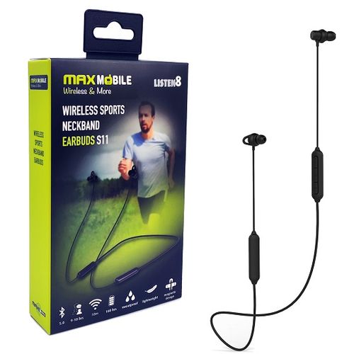 MaxMobile slušalice bluetooth S11 STEREO crna slika 1