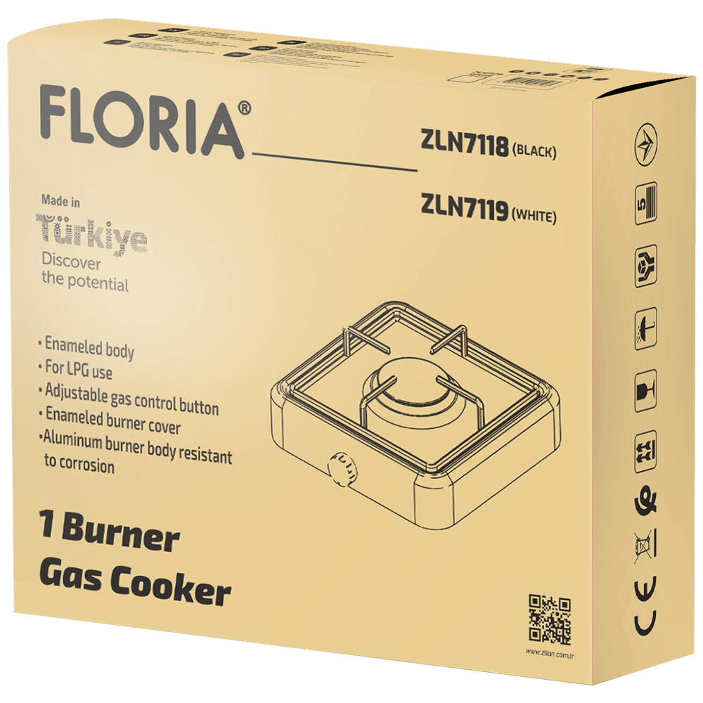 Floria Plinski rešo sa 1 plamenikom, bijela - ZLN7119 slika 3