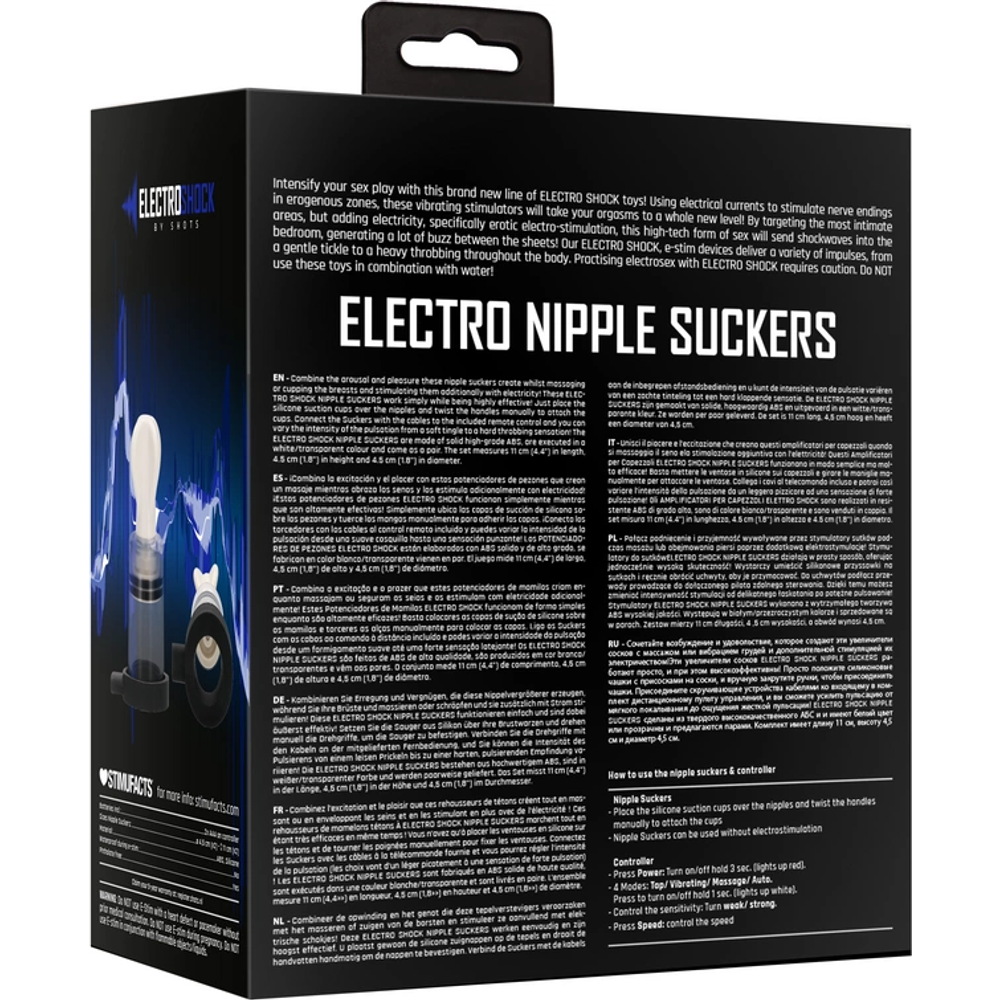 ElectroShock by Shots E-Stimulation Bi-polarne sisaljke za bradavice slika 3