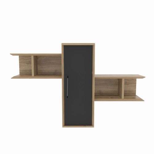 Olida - Walnut, Black Walnut
Black Wall Shelf slika 4