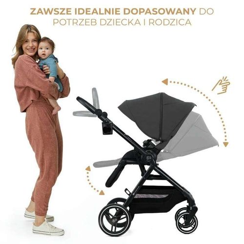 Kinderkraft Kolica Yoxi Moonlight Grey slika 5