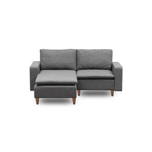 Atelier Del Sofa Kutna garnitura, Tamno siva, Lungo Mini