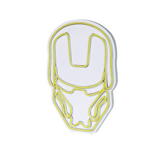 Wallity Ukrasna plastična LED rasvjeta, Iron Man - Yellow slika 13