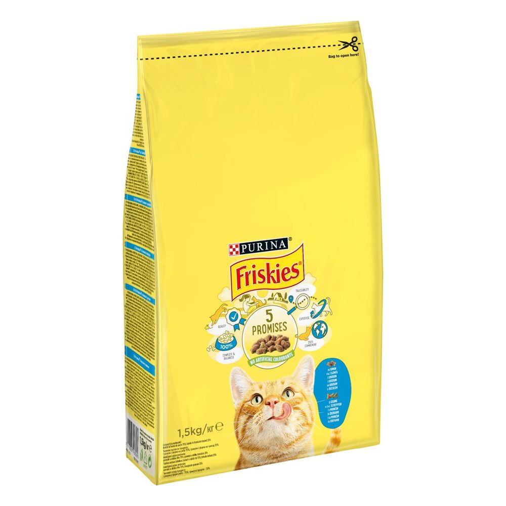 Friskies® Adult, s lososom i s povrćem, 1,5 kg slika 1