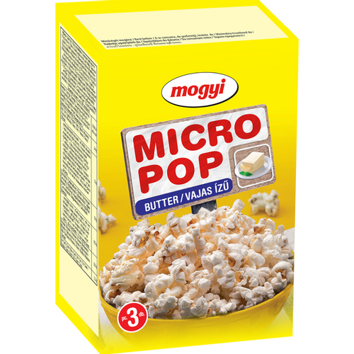 Mogyi Micro pop - kokice, maslac 3x100gr XXL slika 1