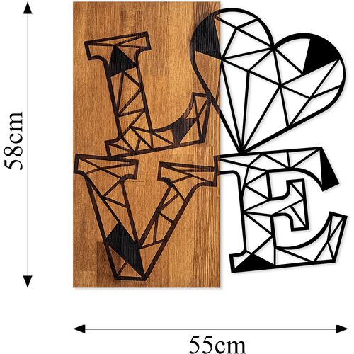 Wallity Drvena zidna dekoracija, Love 1 slika 6