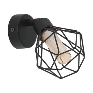 Eglo Zapata 1 reflektor/1, led, g9, 1x3w, 360lm, crna/čelik/amber staklo 