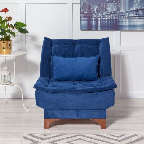 Atelier Del Sofa Naslonjač, Kelebek Berjer - Dark Blue slika 2