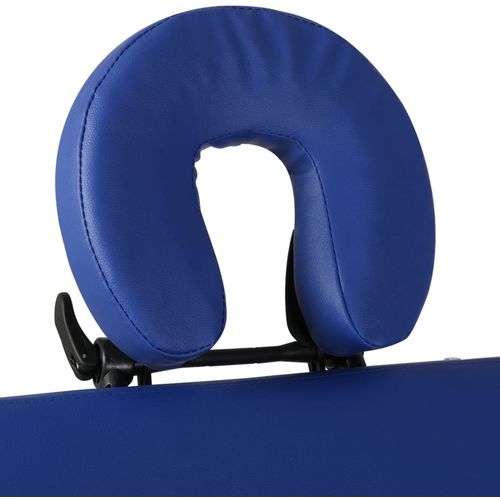 Plavi sklopivi masažni 4 - dijelni stol s aluminijskim okvirom slika 35