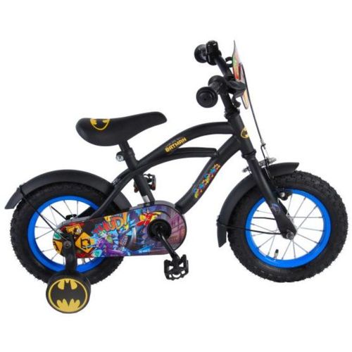 Dječji bicikl Batman 12" s pomoćnim kotačima crni slika 1