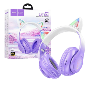 hoco. Slušalice bežične sa mikrofonom, Bluetooth - W42 Cat Ears, Purple Grape