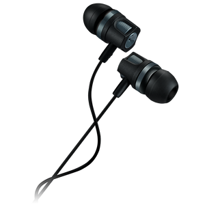 CANYON Stereo earphones with microphone, 1.2M, dark gray