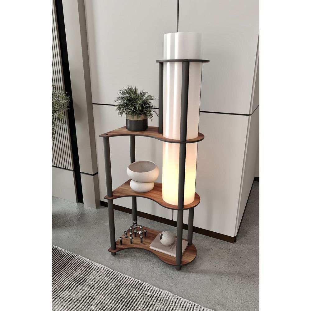 KS-11122 Lampa za Pod od Orahovog Drveta slika 3