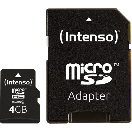 (Intenso) Micro SD Kartica 4GB Class 4 sa adapterom - SDHCmicro+ad-4GB/Class4 slika 2