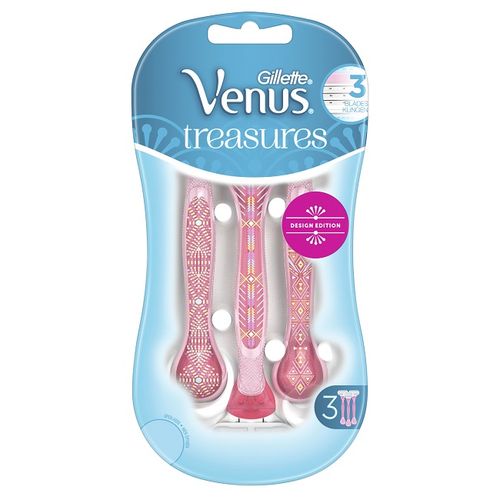 Gillette Venus Treasures Pink ženski brijač 3 komada slika 1