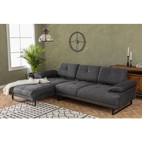 Atelier Del Sofa Kutna garnitura, Antracit, Mustang Small Left - Anthracite slika 3