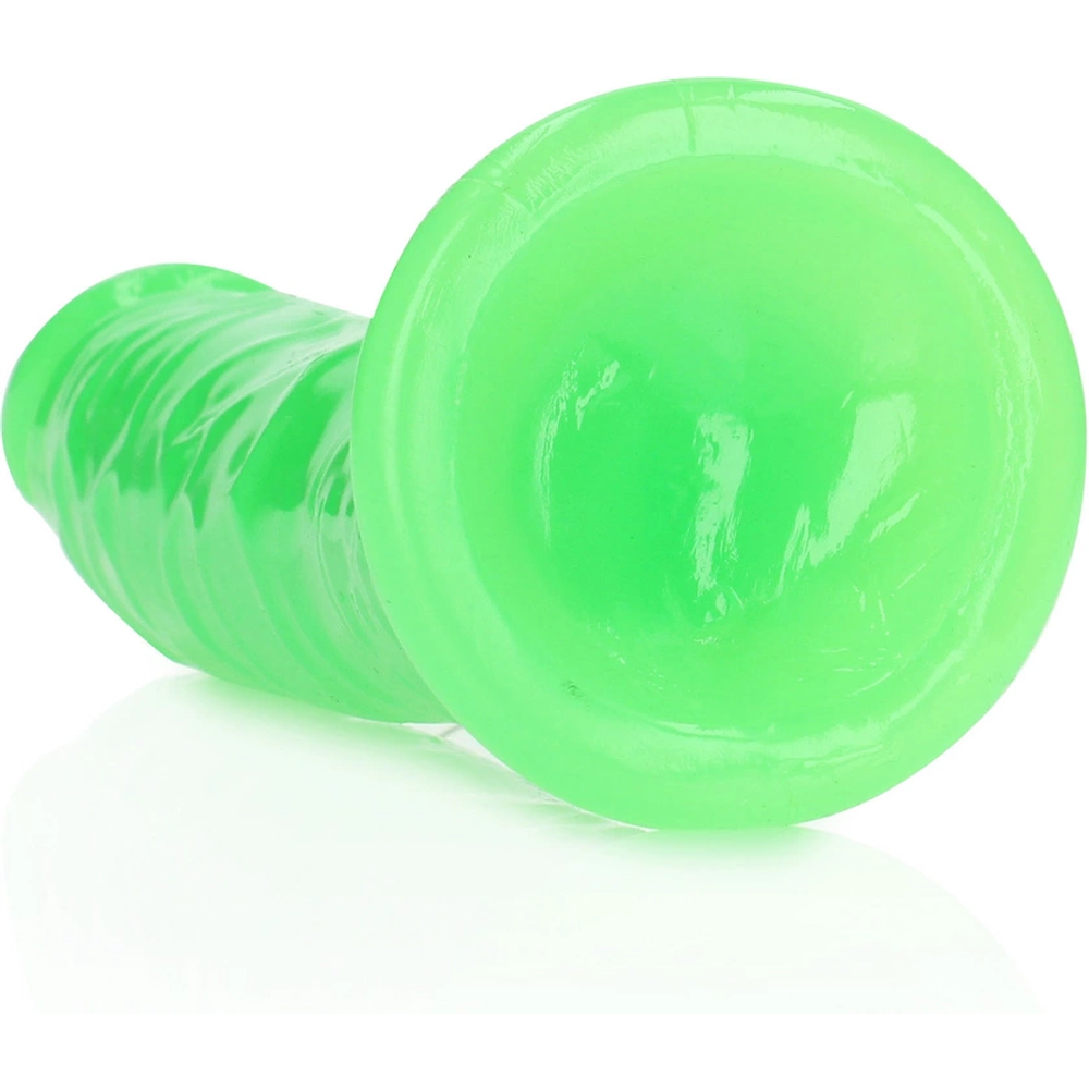 RealRock by Shots Tanki realistični dildo s vakuumskom čašicom - Sjaj u tami - 8'' / 20 cm slika 7