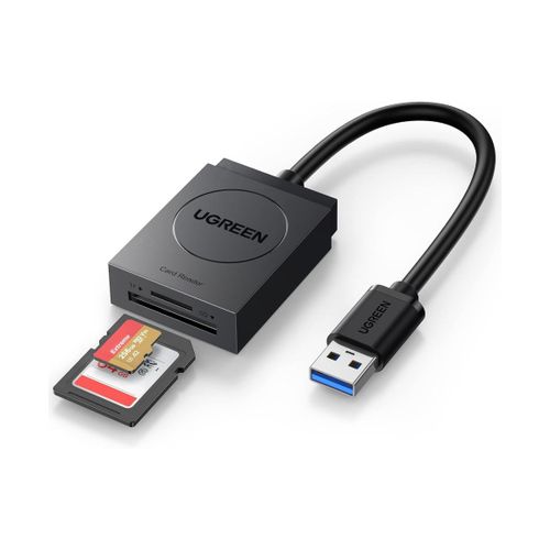 Čitač memorijskih kartica UGREEN, USB 3.0, TF/SD kartice, 15cm, crni slika 1