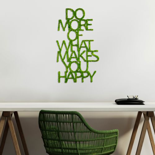 Wallity Metalna zidna dekoracija Do More Of What Makes You Happy slika 2