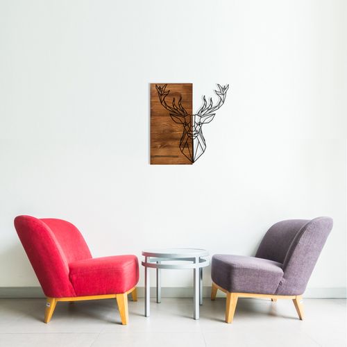 Deer1 BlackWalnut Decorative Wooden Wall Accessory slika 2