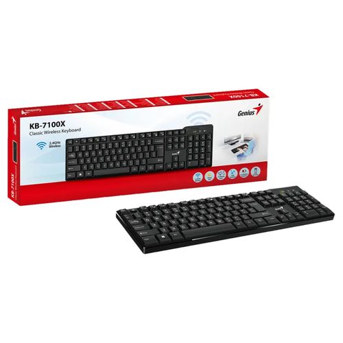 GENIUS KB-7100X Wireless USB US wireless crna tastatura slika 2