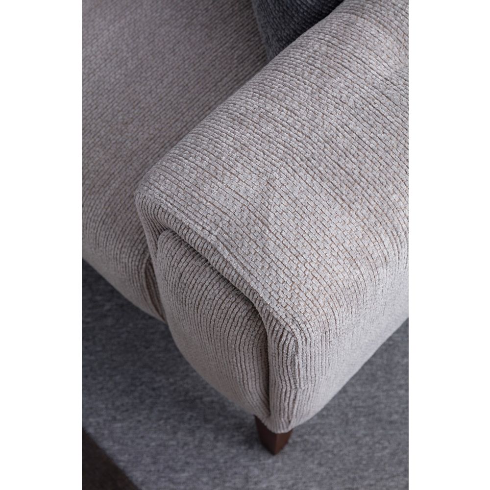 Athena Corner L2-C-3R - Svijetlosiva Ugaona Sofa slika 4