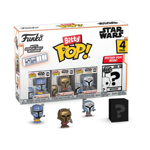 FUNKO BITTY POP: STAR WARS - HEAVY MANDALORIAN 4PK slika 1