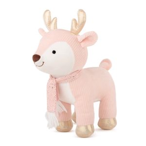 Amek plišana igračka Deer with Golden Horns 25 cm - Pink