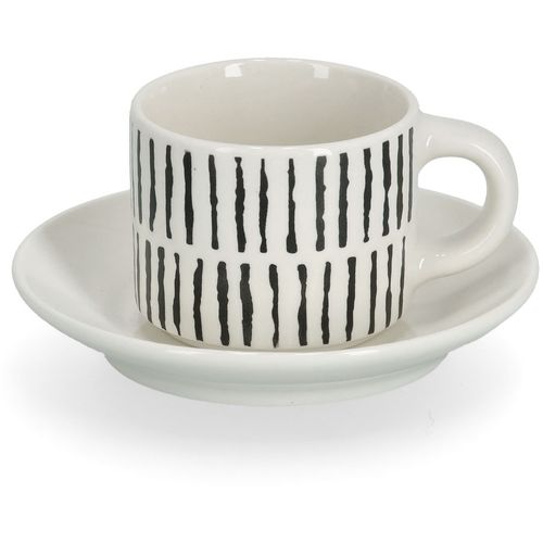 Zeller Set za espresso, 8 kom, keramika, crno/bijelo, 6 x 4,8 cm slika 5