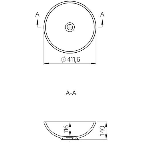 Umivaonik Rondo 412 slika 2