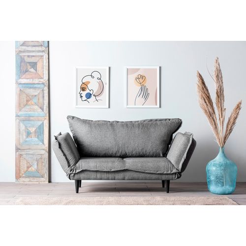 Atelier Del Sofa Dvosjed na razvlačenje, Sivo, Vino Daybed - Grey GR110\01 slika 2