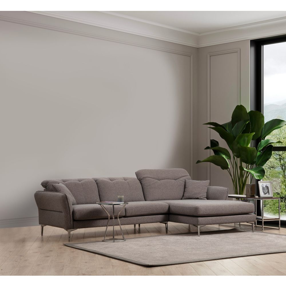 Costor Ugaona Sofa Desna Siva slika 2