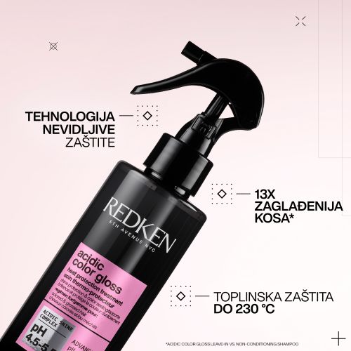 Redken NYC Acidic Color Gloss Heat Protection Leave-In Tretman 190ml slika 2