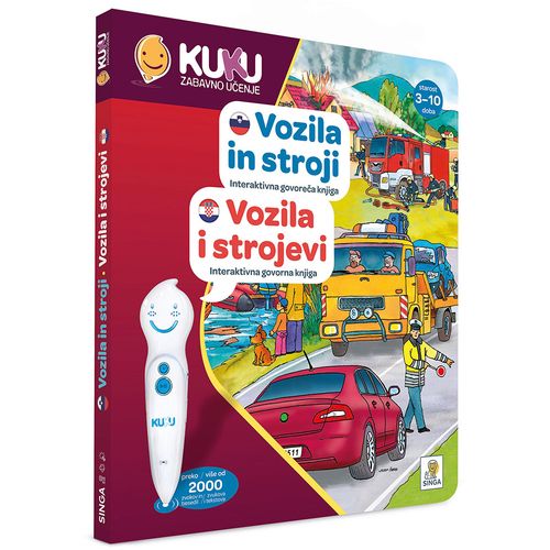 Interaktivna knjiga Kuku - Vozila i strojevi (bez olovke)  slika 2