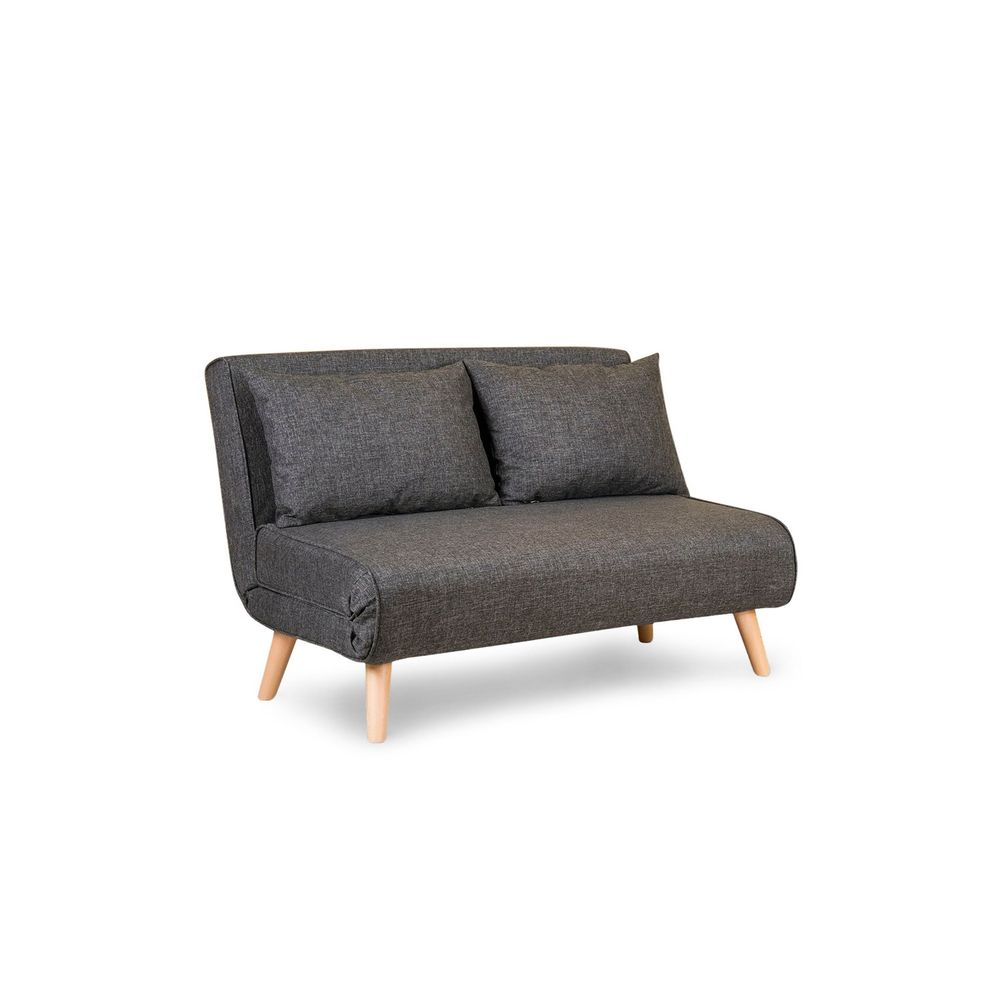 Folde 2-Sjedalni - Tamno Siva Sofa na Razvlačenje slika 6