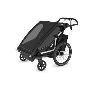 Thule Chariot Sport 2 double multifunkcionalna sportska prikolica za bicikl - 2 djece, crna